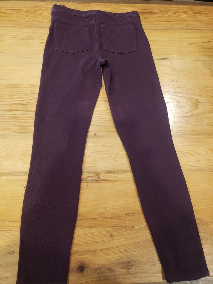 Spanx Womens Jean-ish Leggings Jeggings Soft Stretch Eggplant Color Size Medium - Image 2 of 4