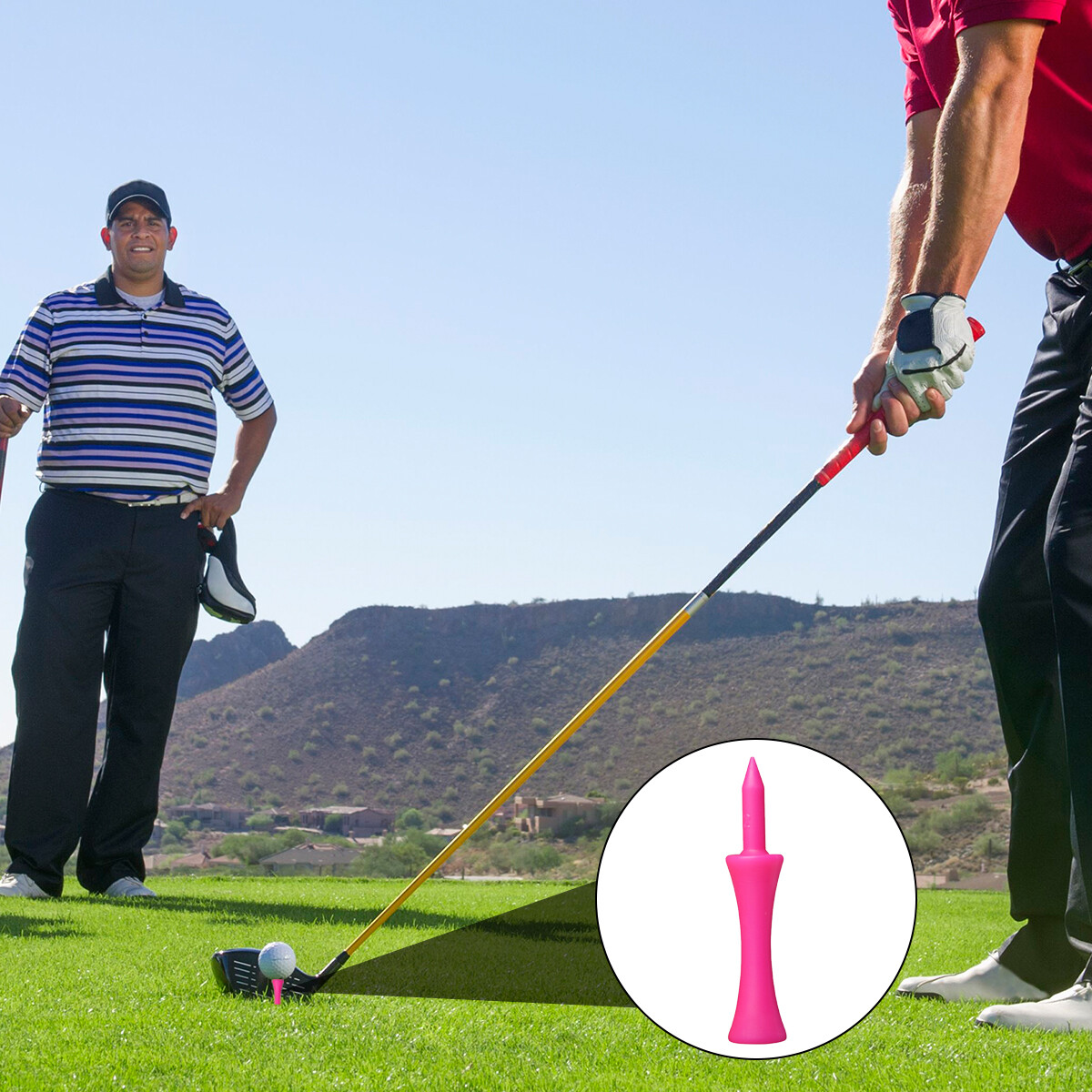 100x Plastic Golf Tees Bulk Professional Reduce Friction & Spin Golf