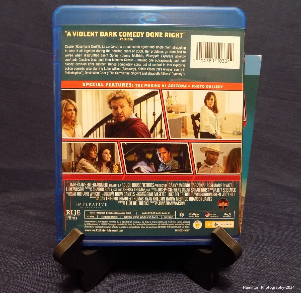 Arizona (Blu-ray, 2018) Danny McBride, Luke Wilson, Rosemaire