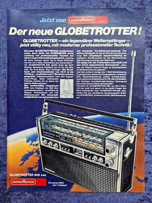 Nordmende Globetrotter 808 Radiorecorder, originale Werbung aus 1977