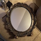 Dart Table Mirror Guild 1943 Vintage Ornament Oval Frame 12.5" or Wall Accent — photo 3