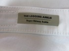 AG The Legging Ankle Super Skinny White Jeans Raw Hem Sz 25R NWT $188 — photo 8