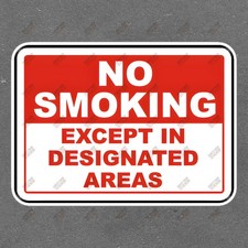 No Smoking Safety Sign Sticker OSHA Compliant, Workplace  Facility 519774