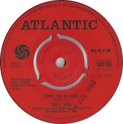 Billy Vera - With Pen In Hand (7'', 3-P) (Near Mint (NM or M-)) - 3998832901