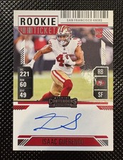 2024 Contenders Isaac Guerendo🏈Rookie Ticket Variation Auto #138 49ers RB📈
