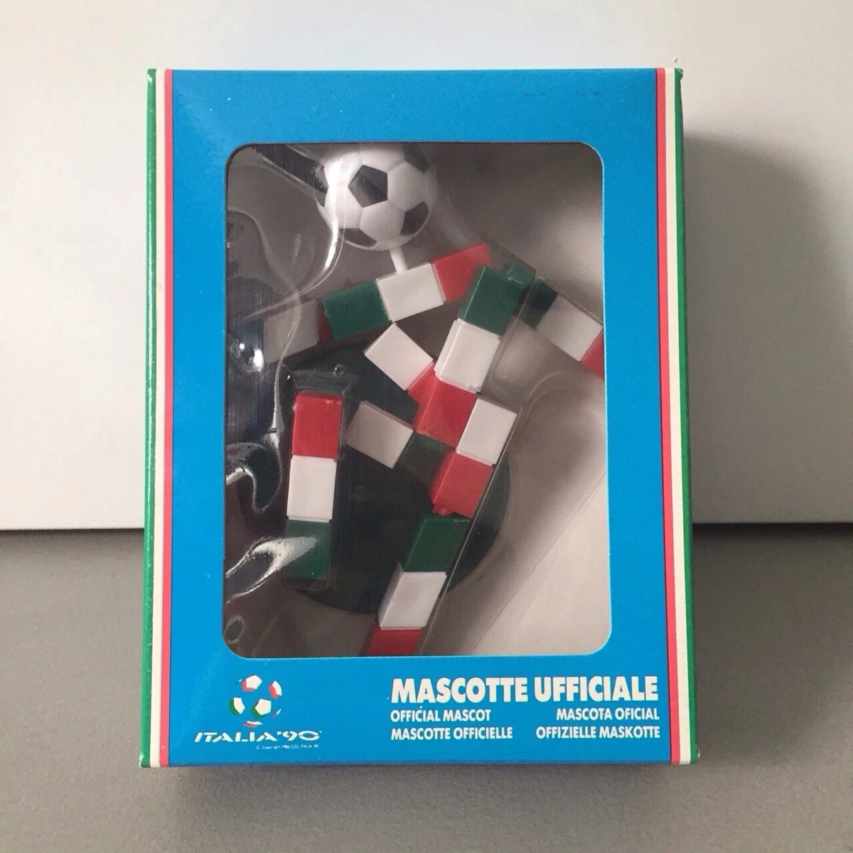 Cendrier Italia 90 – Mascotte Calcio, 12x4cm, Made In Italy