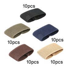 10 Pcs Belt Keepers, Elastic Webbing Belt Loop Keepers, for 1" Wide Belts, No