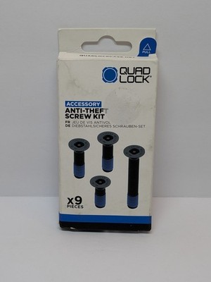 Quad Lock Accessory Anti-Theft Screw Kit x9 Pieces #QLP-TRSK - New, Open Box