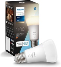 Philips Hue E27 LED Light Bulb 9.5W Warm White Dimmable Alexa Compatible 1-Pack