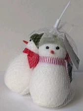 Target Bullseye Playground Christmas Snowman 3pc Set Fabric Winter Hat Scarf