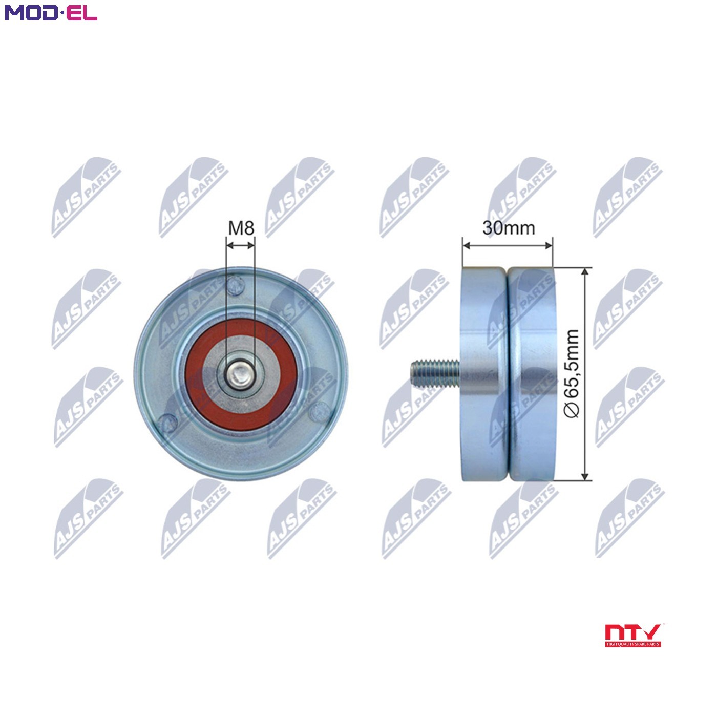 TENSIONER PULLEY VRIBBED BELT RNK-ME-068 FOR MERCEDES-BENZ OM646.821/963 2.1L - Image 8