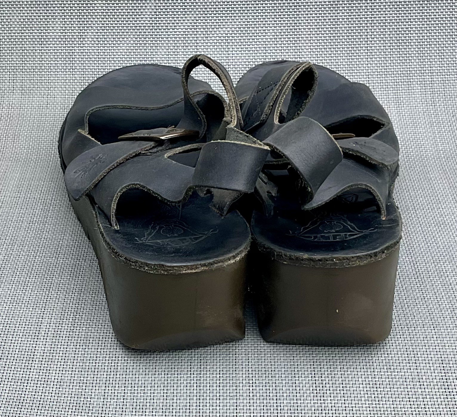 APL SANDALO FLY LONDON YAIL CHUNKY ZEPPA BASSA TAGLIA 6 5 (EU 40)