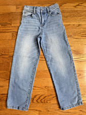 Boys Jumping Beans Jeans Size 7 Relaxed Straight Leg W Stretchy Adjustable Waist