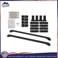 Black 43.3 Top Luggage Roof Rack Cross Bar Frame Universal Wlock Waterproof Black 43.3 Top Luggage Roof Rack Cross Bar Frame Universal Wlock Waterproof