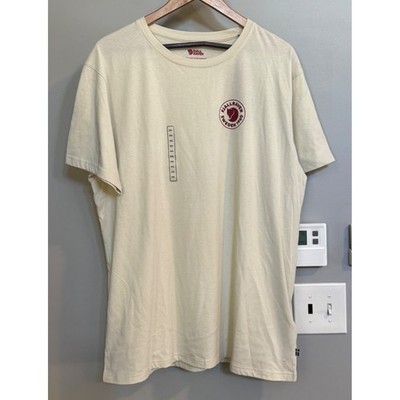 Fjallraven Shirt Logo T Shirt Mens XXL Organic Cotton Short Sleeve New