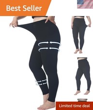 Plus Size 5XL Medical Compression Pantyhose for Women  Men, 20-30 mmHg Gradu...
