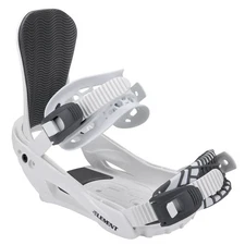 New 5th Element Summit Snowboard Bindings White/Gray, sizes L/XL Size 11-15