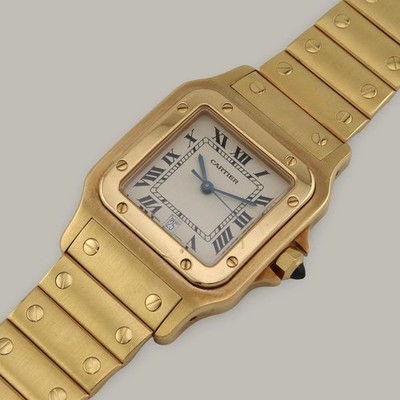 18K Cartier Santos Galbée Large Model Watch