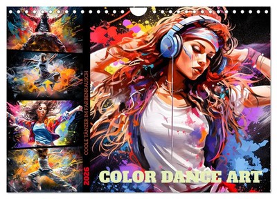 Color Dance Art (Wandkalender 2026 DIN A4 quer), CALVENDO Monatskalender Deutsch