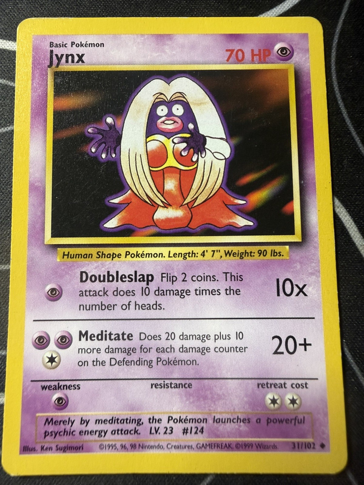 JYNX - 31/102 - Base Set - Pokemon Card - LP