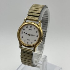 New battery/working SEIKO SPIRIT women's quartz watch, gold.