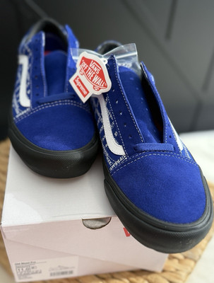 VANS x Supreme Old Skool Pro Skate Shoes Blue/Black Men s US 11 Medium D
