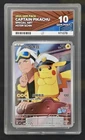 Ace 10 Gem Mint Captain's Pikachu - Pokémon Card 0709/09 Perfect Sub-Grades