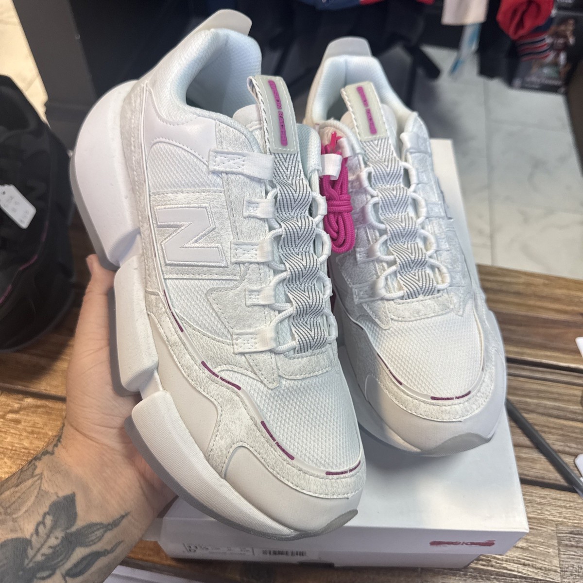 Jaden Smith x New Balance Vision Racer White Pink Size 11.5 US Men