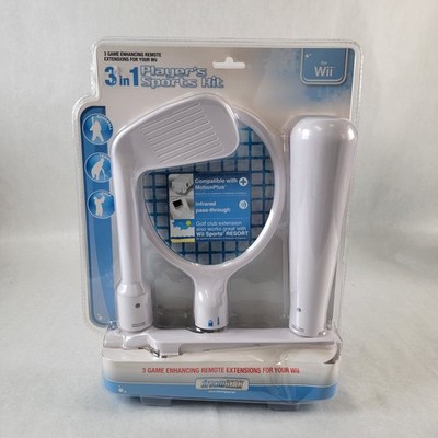 Nintendo Wii dreamGEAR 3 In 1 Players Sports Kit Remote Extensions New Sealed