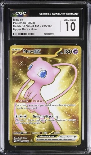 Pokemon Mew ex 205/165 Ultra Rare Scarlet & Violet 151 - CGC 10