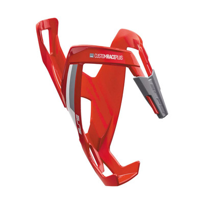 Elite Custom Race Plus Fahrrad Flaschenhalter rot-weiss