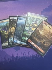 Final Fantasy FOIL Chocobo Track Lands Each Variant MTG MINT (5 Cards)