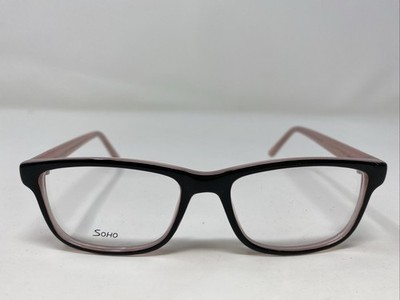VE Soho SOHO 1028 Black/Pink 48-16-130 Plastic Full Rim Eyeglasses Frame &Q00