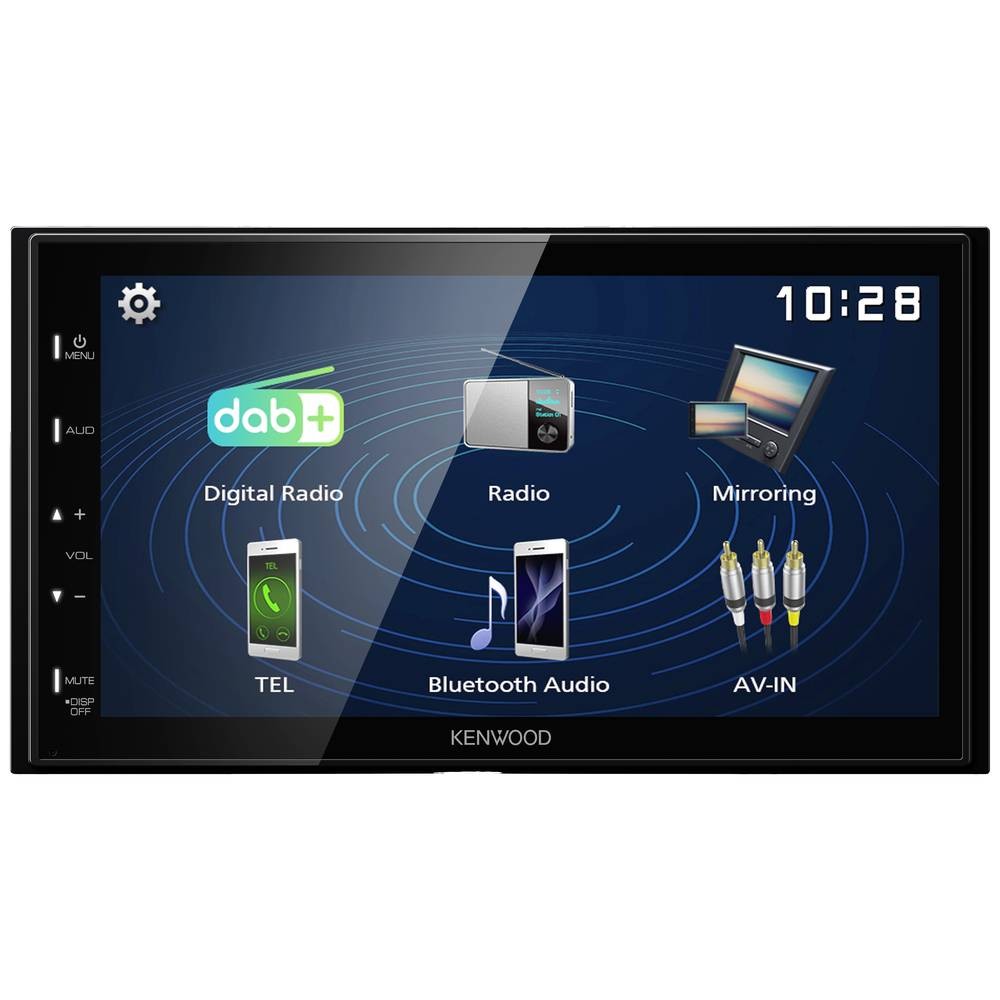 Kenwood DMX129DAB Ampli-tuner Multimédia 2 DIN Numérique Bluetooth et Tactile