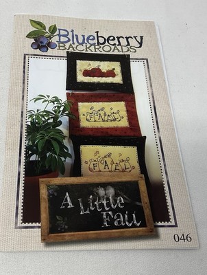 A LITTLE FALL Applique Patterns #046 Blueberry Backroads