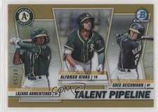 2020 Bowman Gold Refractor 4/50 Alfonso Rivas Greg Deichmann #TP-OAK 1q84