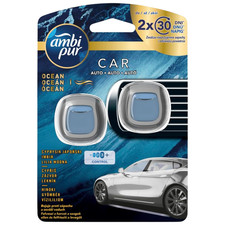 Febreze Ocean Car Vent Clip Lufterfrischer langanhaltende Frische 2x2ml