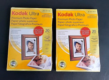 2 Kodak Ultra Premium Photo Paper, Gloss, 4" x 6" 20 Sheets ea - New Sealed