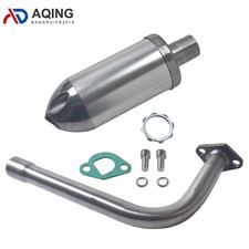 Exhaust Muffler Pipe Kit For Predator 212cc 196cc 6.5HP Gas Mini Bike Go Kart