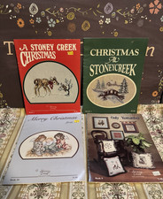 Stoney Creek Cross Stitch Merry Christmas Only Yesterday Book LOT of 4 Vintage