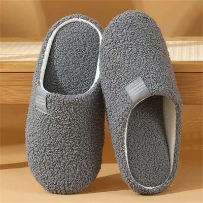 MARKENLOS Damen Warme Hausschuhe Memory Foam Plüsch Pantoffeln Herren Slippers Rutschfeste