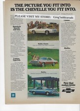 Original 1975 Chevrolet Laguna Type S-3 Malibu Classic Malibu Vintage Print Ad