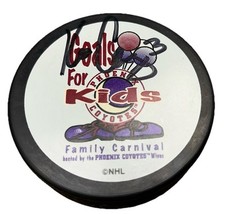 Keith Carney Signed Autographed Phoenix Coyotes Hockey Puck