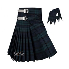 Men's 8 Yard Kilt and Matching Flashes Scottish Tartan kilt in 50 Tartans
