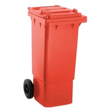 80 LITRE YELLOW WHEELIE BIN eN840