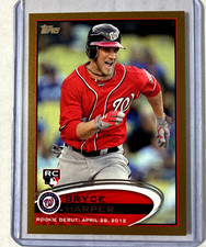 Gold #/2012- 2012 Topps Update #US183- Bryce Harper Rookie Rc