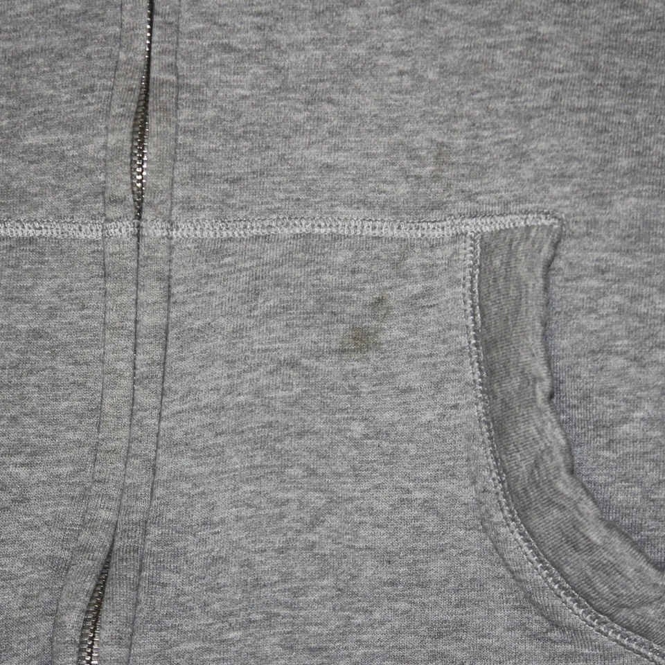 Burberry London England Zip Up Hoodie Grey Plaid Lined Mens Size M - Image 3 of 4