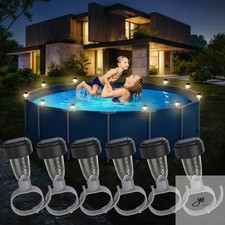 Solar Pool Lights - 6 Pack, Pool Light for Fr...