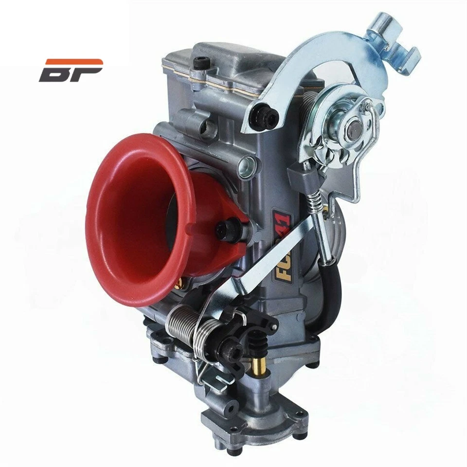 Carburador lateral inclinado para motocicleta de carreras Keihin FCR41 41mm Honda XR650 XL650 Foto 4 de 4
