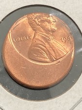 1985-P Lincoln Memorial Cent Mint Error - Struck 40% Off Center - Choice BU